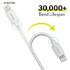 Delton Lightning Phone Charger Set, Apple iPhone Certified 4ft USB Cable w/ Dual Port Wall & Car Adapters DAC3IN1